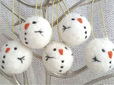 Felted Ornaments - Family Class