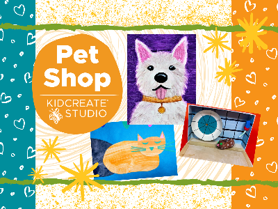 Kidcreate Studio - Fairfax Station. Pet Shop Art Camp (5-12 Years) at SVES, Sponsored by the PTA